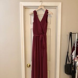Magenta maxi dress